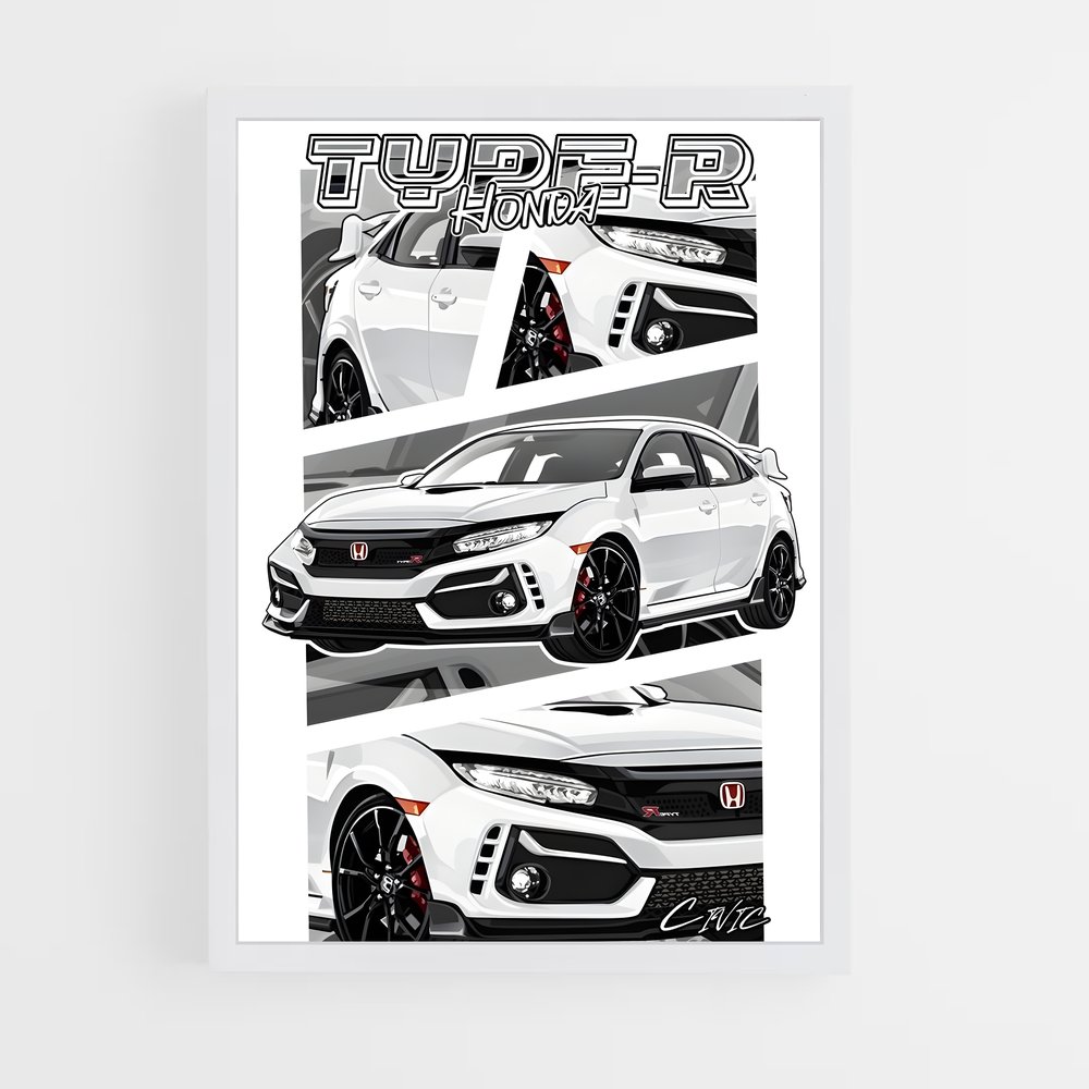 Poster Civic Power – affiche Honda (vue 3)